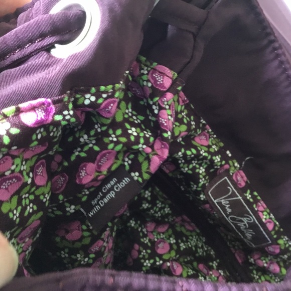 Vera Bradley Plum and Floral Quilted Backpack - Picture 6 of 15